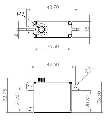 MKS Servos USA :: HV747R (0.13 sec/60Â° - 208.31 oz/in @8.2V)